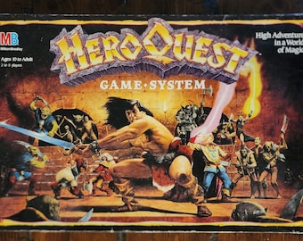 Jeu Héros Quest MB - 1989 - Édition Française - Incomplet - Collection