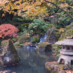 Portland Japanese Garden Heavenly Falls