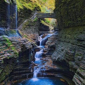 Rainbow Falls in Watkins Glen State Park