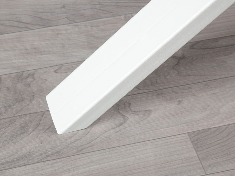Metal Dining Table Legs, WHITE Table Base WHITE Kitchen Table Legs