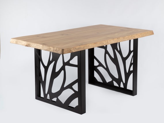 Custom Metal Table Legs Set of 2 Steel Table Legs Bench Legs