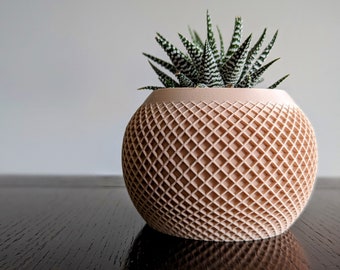 Geometric Planter - WEAVE - Modern Planter | Indoor Pot | 3D Printed Planter | Flower Pot