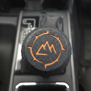 Knurled Toyota Tacoma 3rd Gen (2016-2023) AT Shift Knob - Tacoma Accessories 3rd Gen | Modifications | Matte Black | Rugged | Easy Install Orange