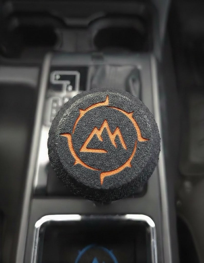Knurled Toyota Tacoma 3rd Gen (2016-2023) AT Shift Knob - Tacoma Accessories 3rd Gen | Modifications | Matte Black | Rugged | Easy Install Orange
