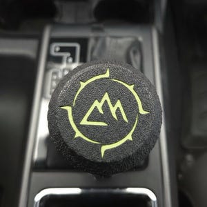 Knurled Toyota Tacoma 3rd Gen (2016-2023) AT Shift Knob - Tacoma Accessories 3rd Gen | Modifications | Matte Black | Rugged | Easy Install Lime Green