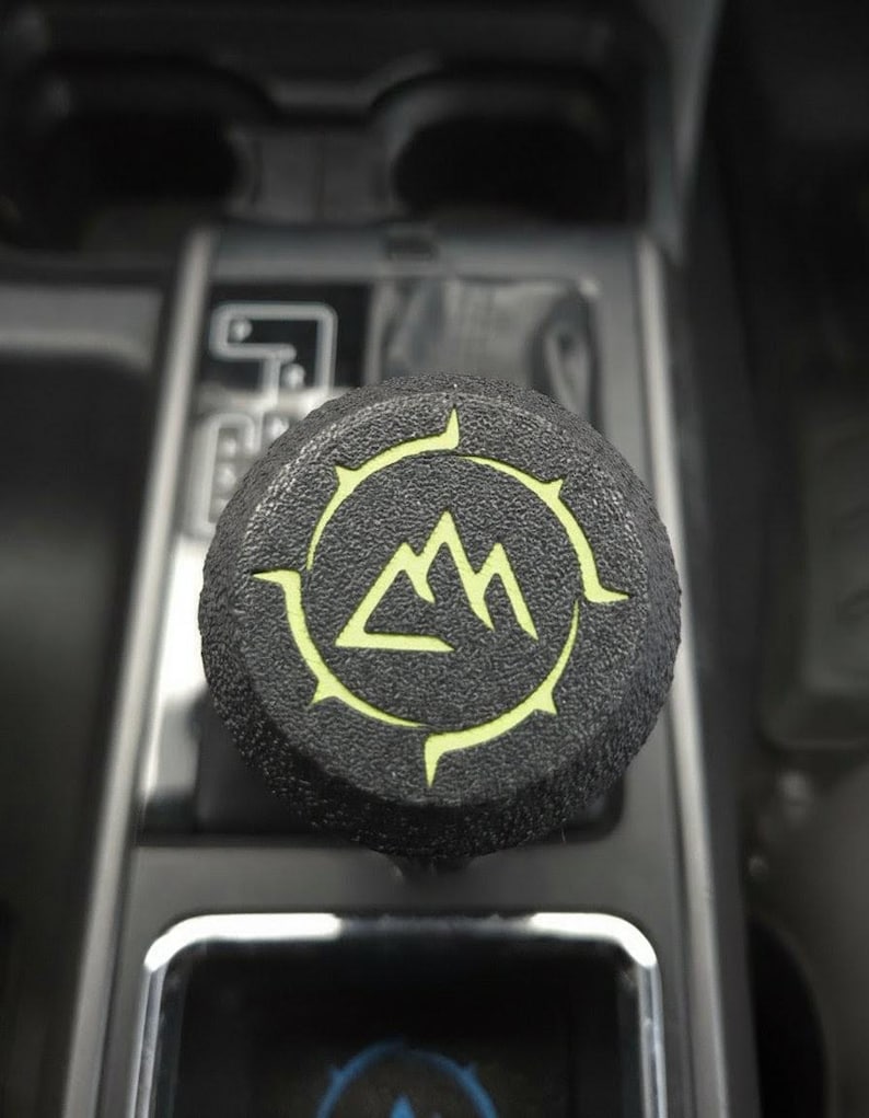 Knurled Toyota Tacoma 3rd Gen (2016-2023) AT Shift Knob - Tacoma Accessories 3rd Gen | Modifications | Matte Black | Rugged | Easy Install Lime Green
