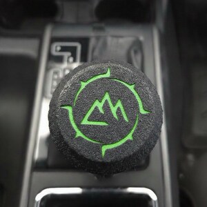Knurled Toyota Tacoma 3rd Gen (2016-2023) AT Shift Knob - Tacoma Accessories 3rd Gen | Modifications | Matte Black | Rugged | Easy Install Green