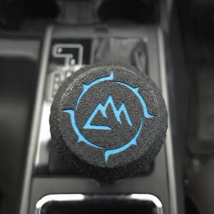 Knurled Toyota Tacoma 3rd Gen (2016-2023) AT Shift Knob - Tacoma Accessories 3rd Gen | Modifications | Matte Black | Rugged | Easy Install Laser Blue