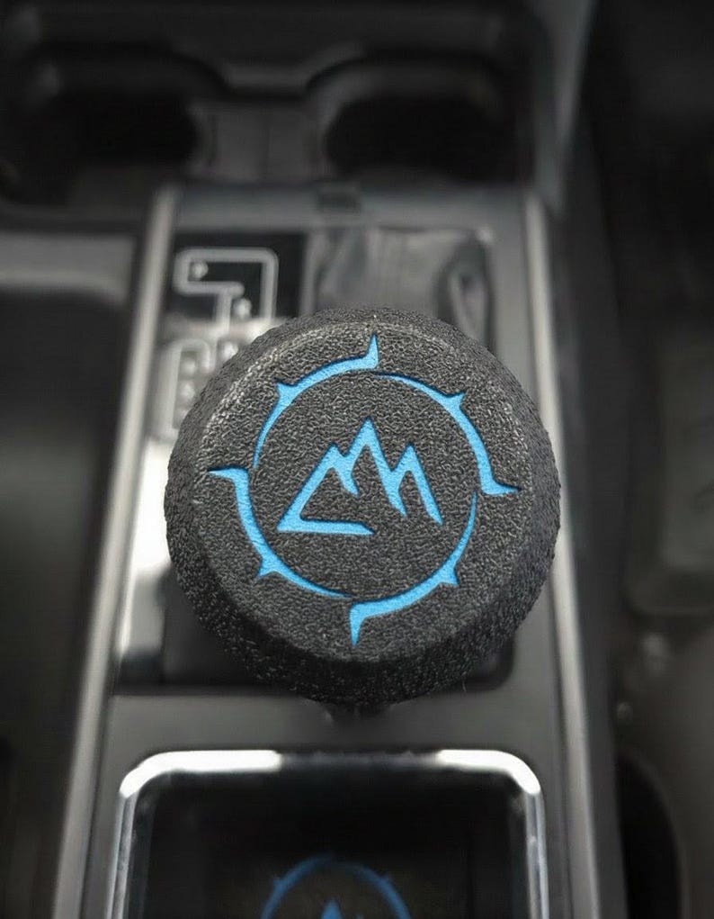 Knurled Toyota Tacoma 3rd Gen (2016-2023) AT Shift Knob - Tacoma Accessories 3rd Gen | Modifications | Matte Black | Rugged | Easy Install Laser Blue