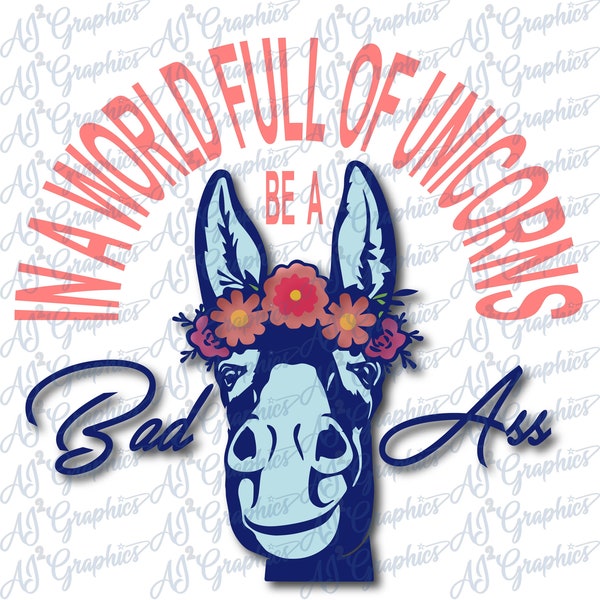 In a World of Unicorns SVG, PNG, Jpeg