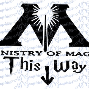 Ministry of Magic This Way SVG, PNG, JPeg