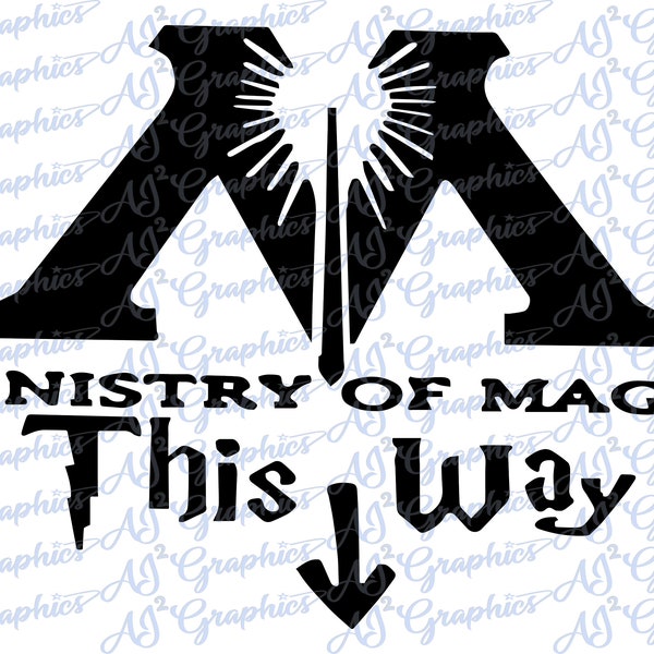 Ministry of Magic This Way SVG, PNG, JPeg