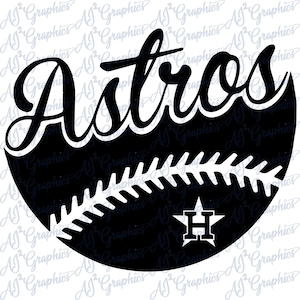 Astros Ball Cutout SVG, PNG, Jpeg