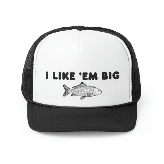 I Like 'em Big Fishing Trucker Hat Trendy Humor Hat Summer Cap Camping Trip  Attire Funny Fishing Hat Fishing Clothing for Women -  Canada