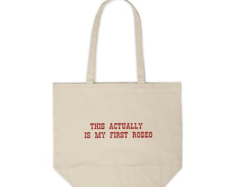 Bolso de lona estilo primer rodeo campestre / bolso para despedida de soltera estilo western