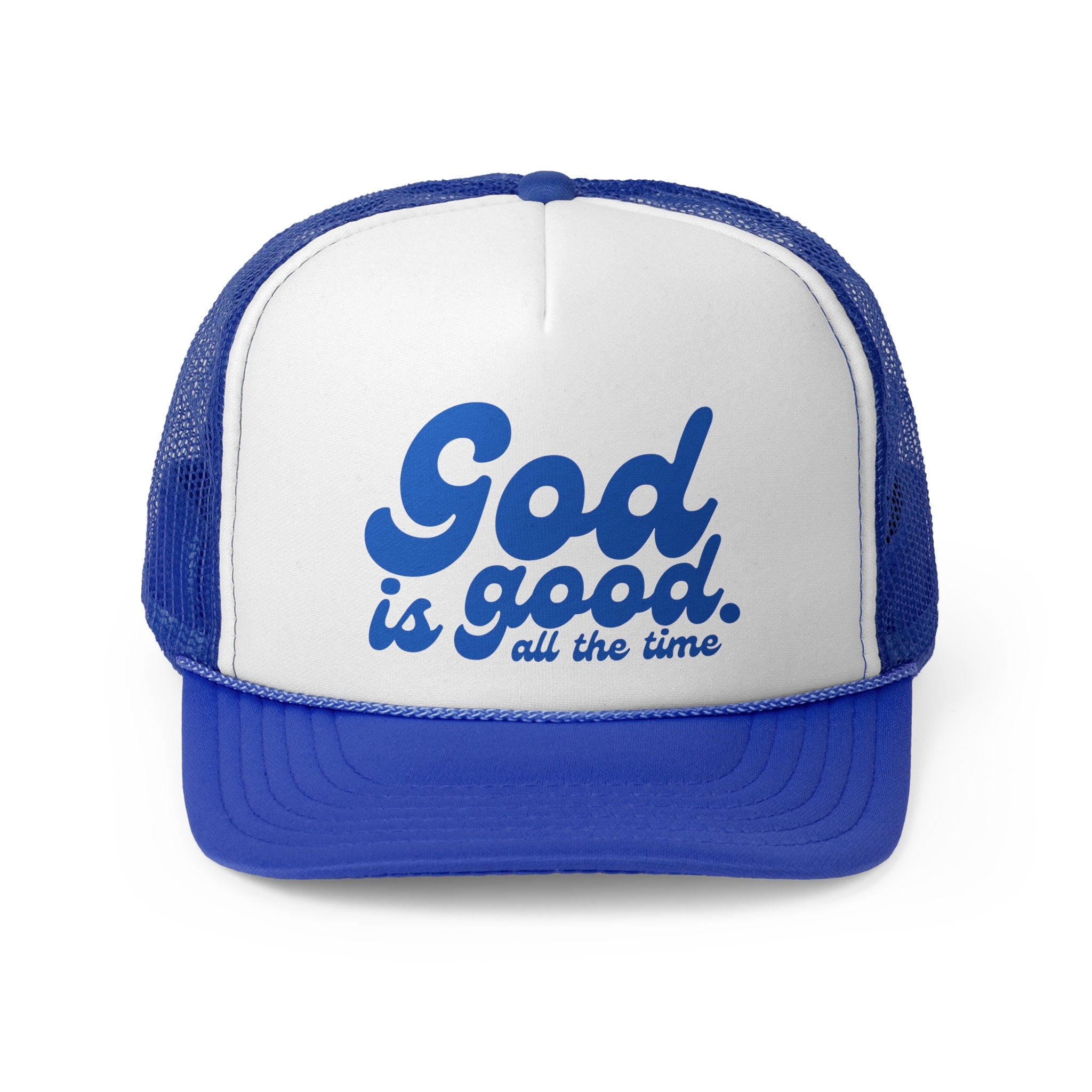 NWT! God Is Good Embroidered Baseball Cap - Cream & Light Blue! ? 188.jpg?v=1729900513&width=2478 main image 2