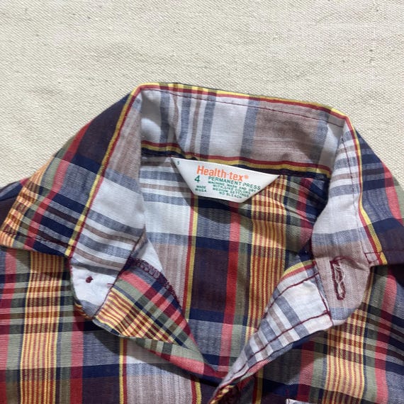 Chemise Vintage Flanelle à Carreaux Multicolore Taille M - Neuf Avec étiquettes Années 90