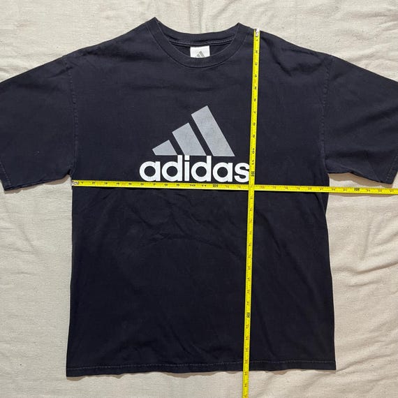 Vintage 00s Y2K Adidas Sportswear Logo Graphic T-shirt Black Large