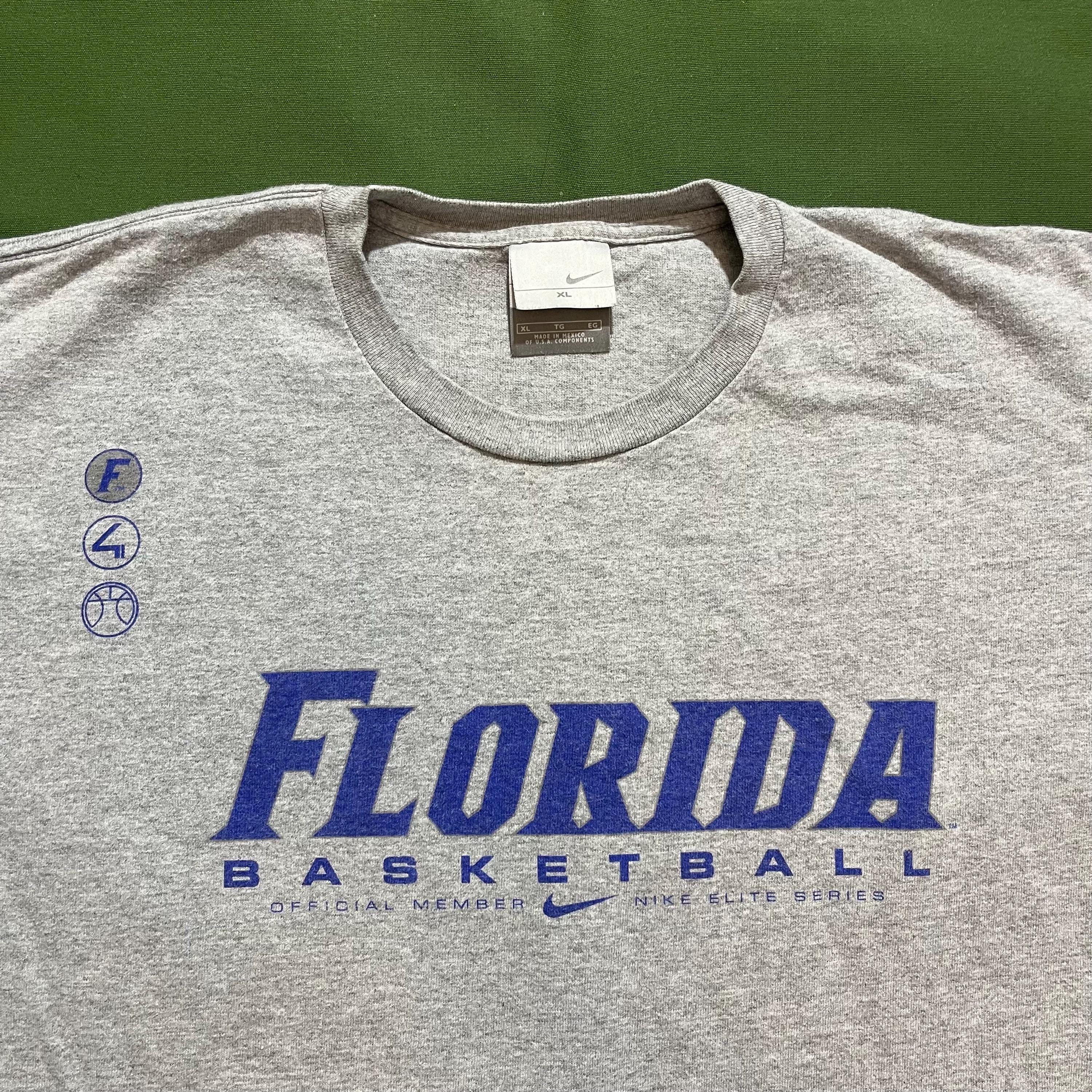 Vintage 00s Y2K Nike Elite University of Florida Gators College Basketball  Graphic T-shirt Gray XL - Etsy, image size:3000x3000