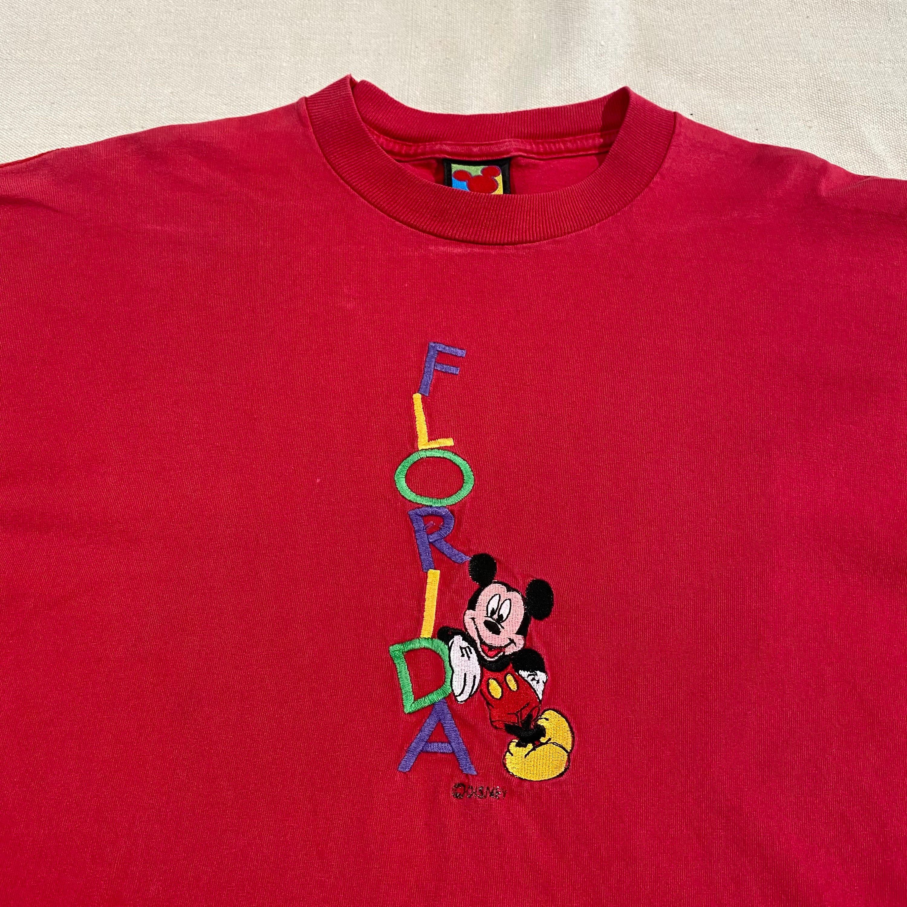 Vintage 90s Disney Mickey Mouse Florida Tourist Travel Souvenir