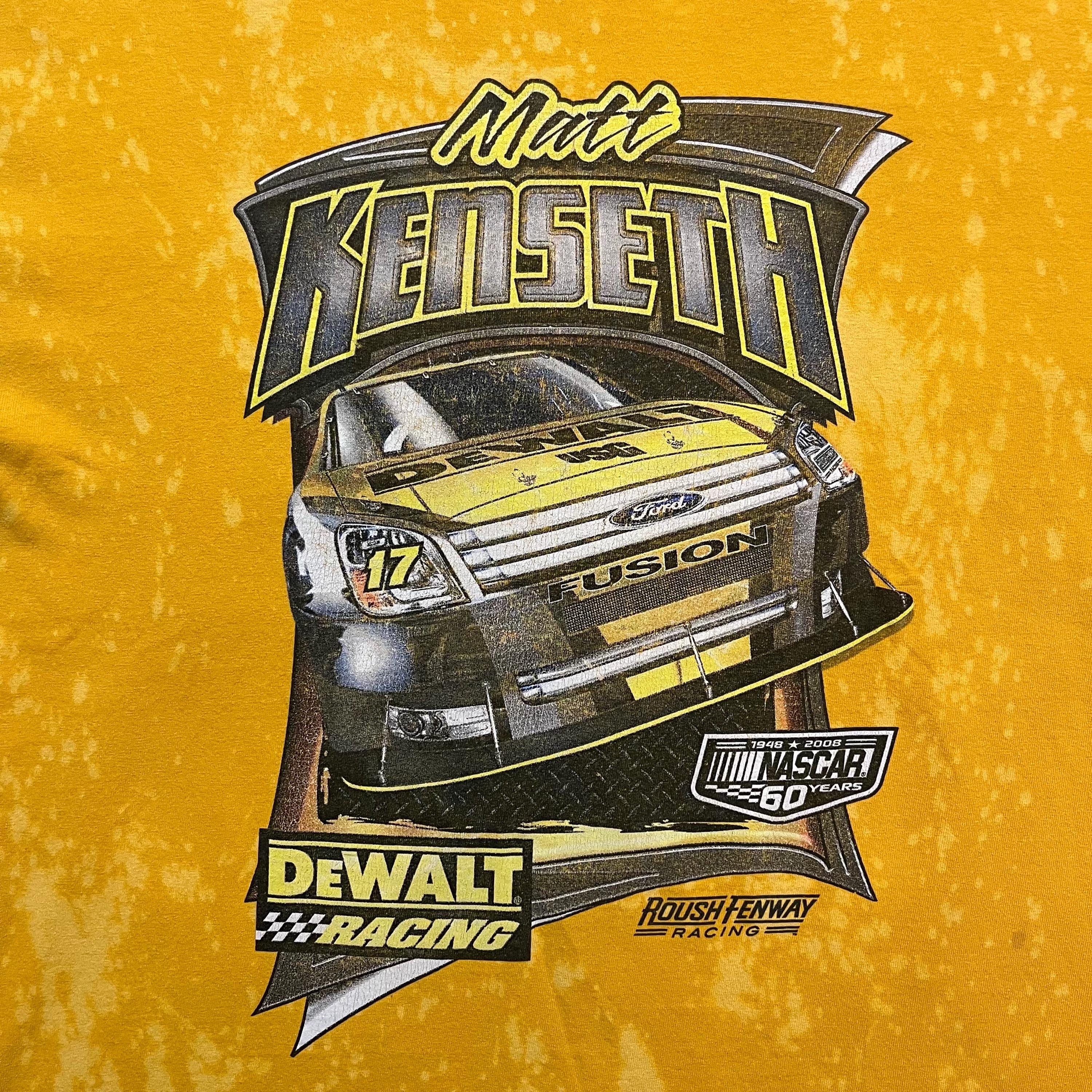 Vintage 00s Y2K Nascar Matt Kenseth Dewalt Racing Racecar Graphic 