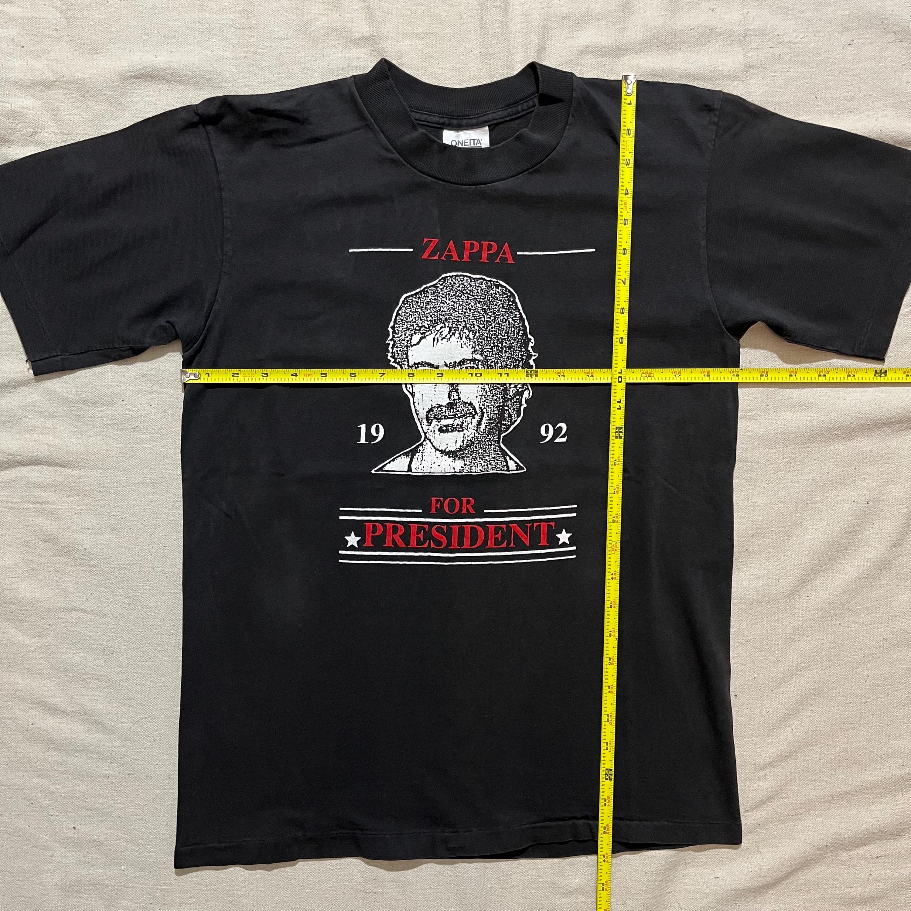 Vintage 90s Frank Zappa for President Rock Band Graphic T-shirt 
