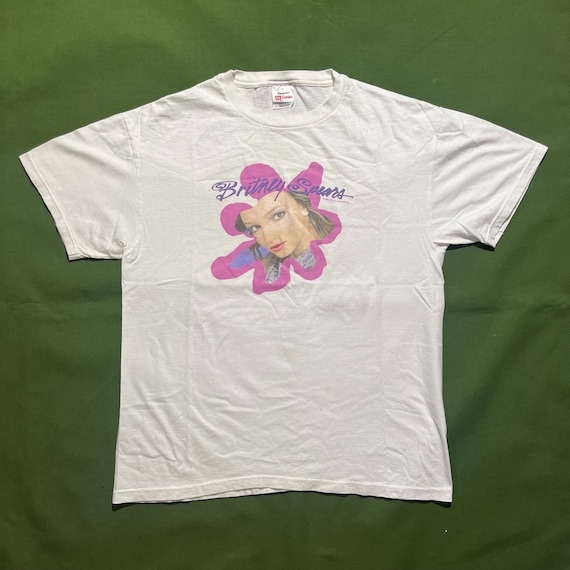 Britney Spears Parking Lot 90s tシャツ Vintage 90s 1999 Britney Spears Pop Music Artist Graphic T-shirt