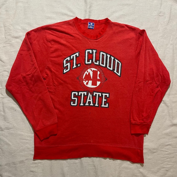90’s Vintage Champion R/W Sweat Shirt:XL Vintage 90s Champion St. Cloud State Crewneck Sweatshirt - XXL