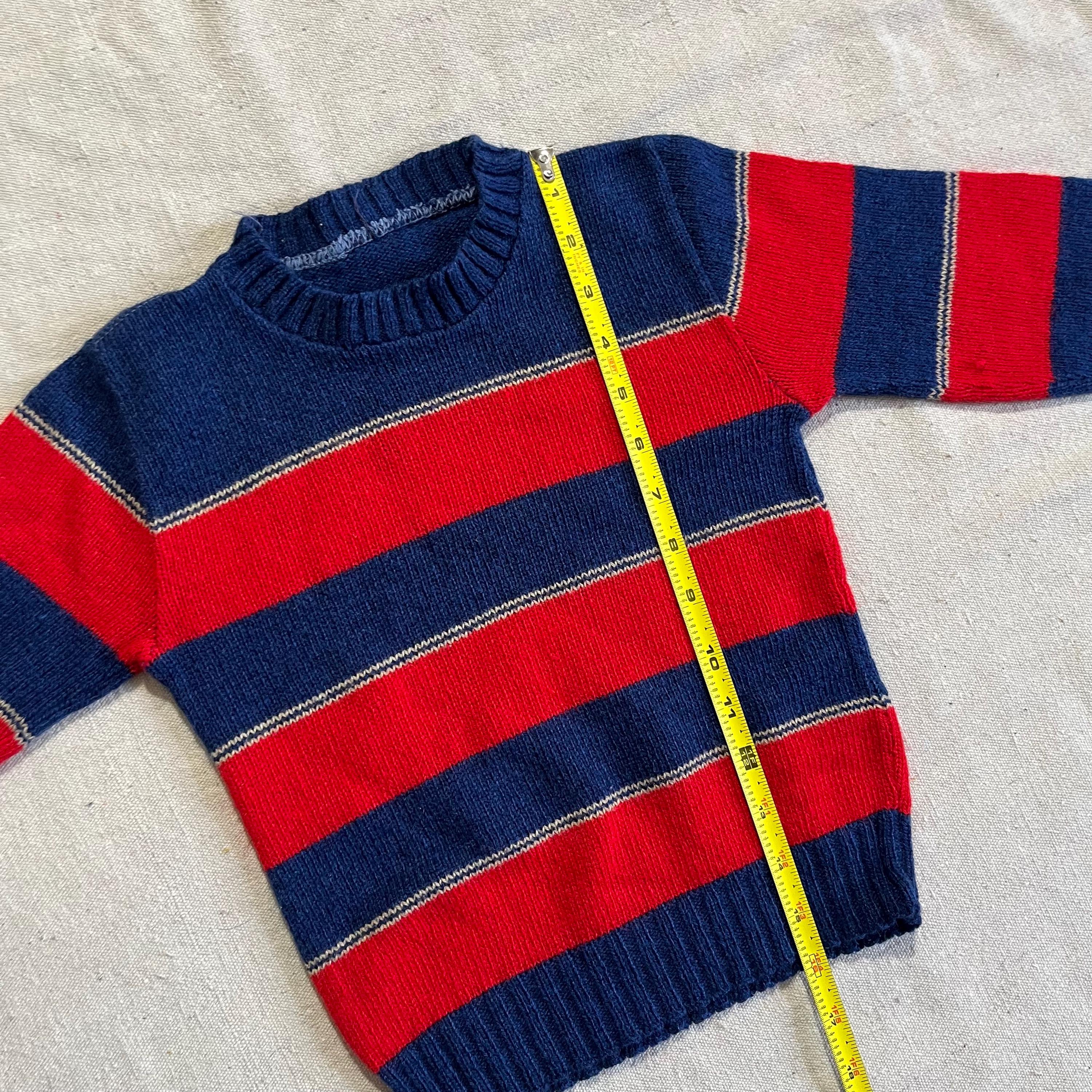 トップス old 90's wool knit antique VINTAGE Express Sweater Women Medium Black Tricot Grandma
