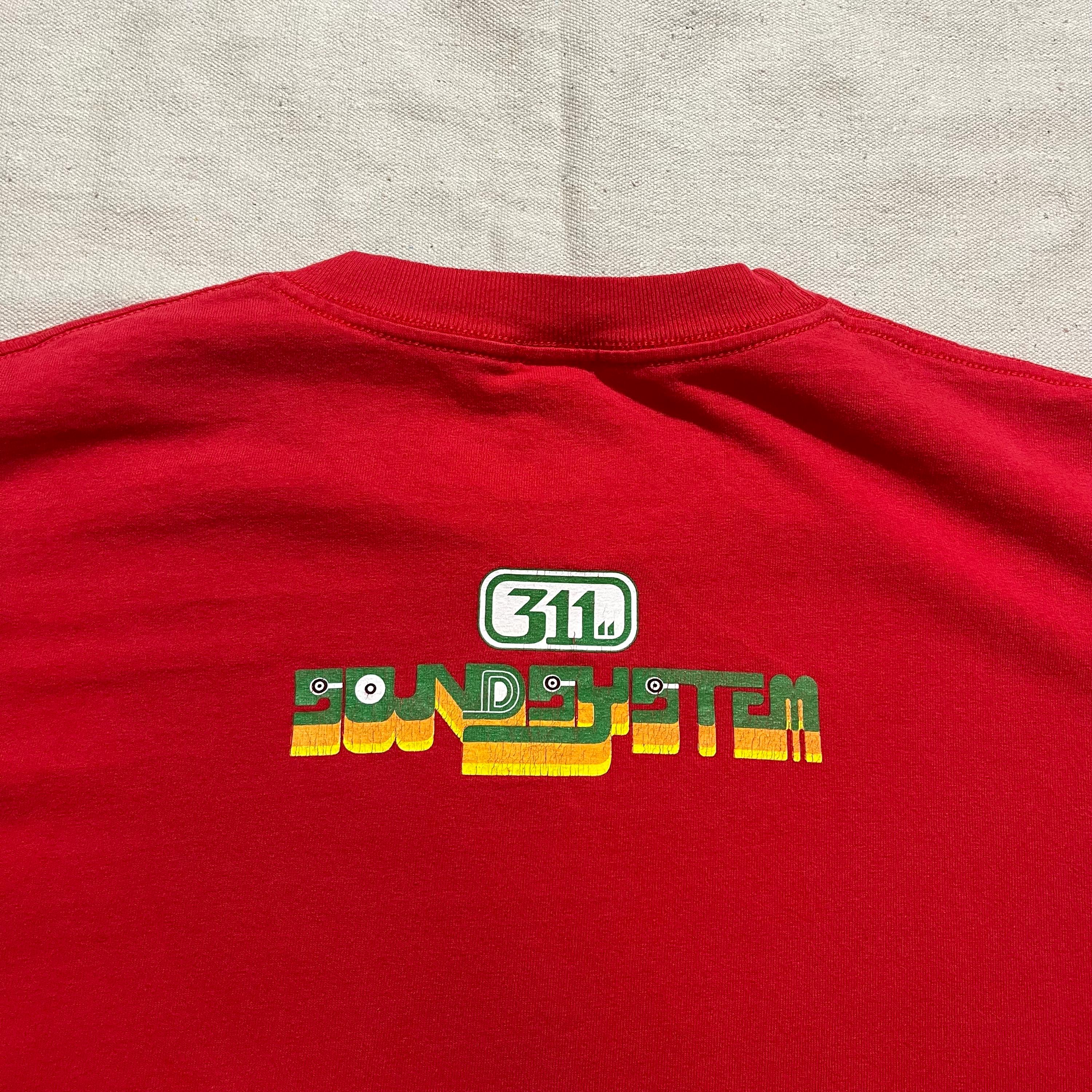 Vintage 90s 00s Y2K 311 Soundsystem Rock Ska Reggae Band Graphic T