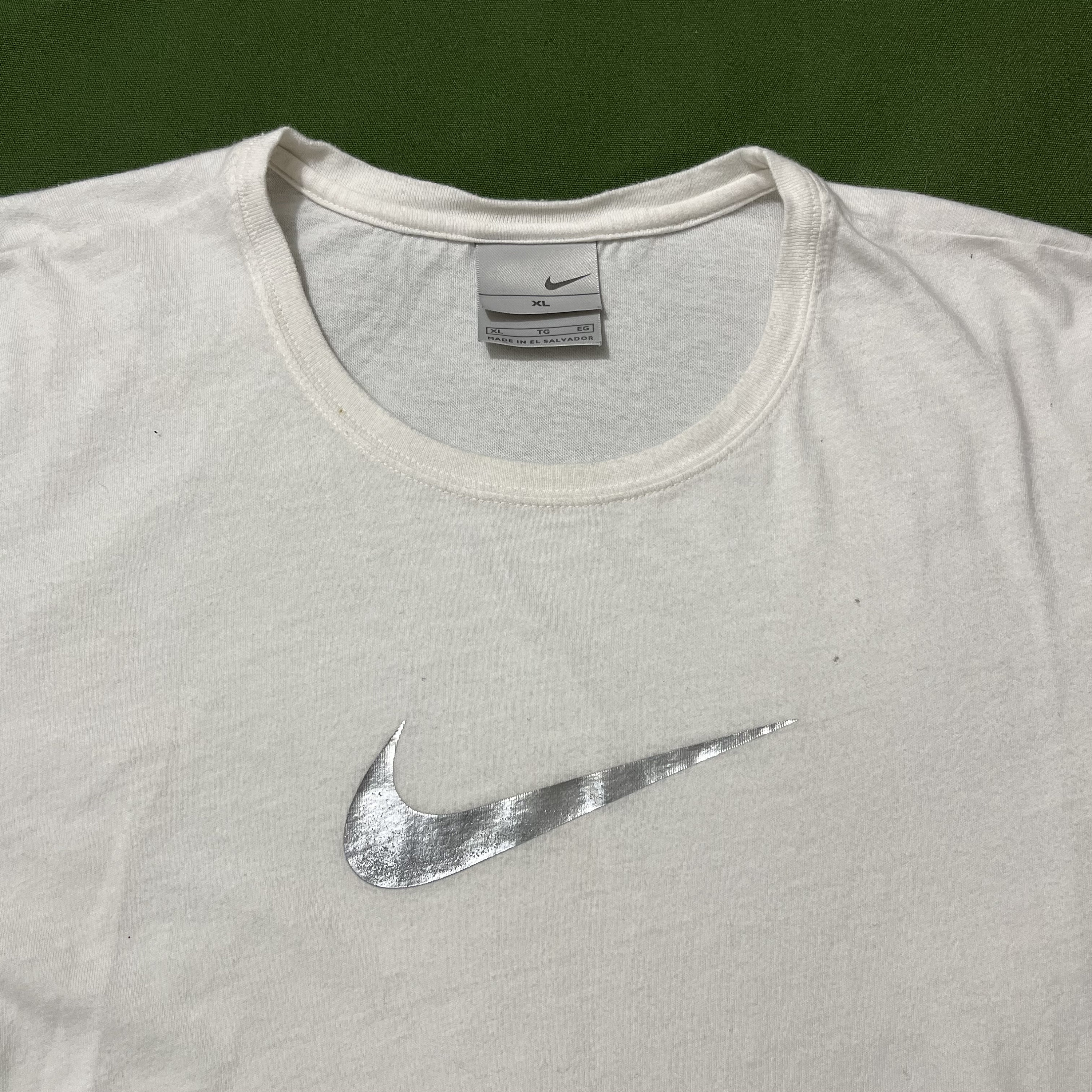 00's old y2k Nike ナイキ LOGO S/S Tシャツ グレーS Vintage Nike Y2K T Shirt Long Sleeve Men's Large Gray 2000s