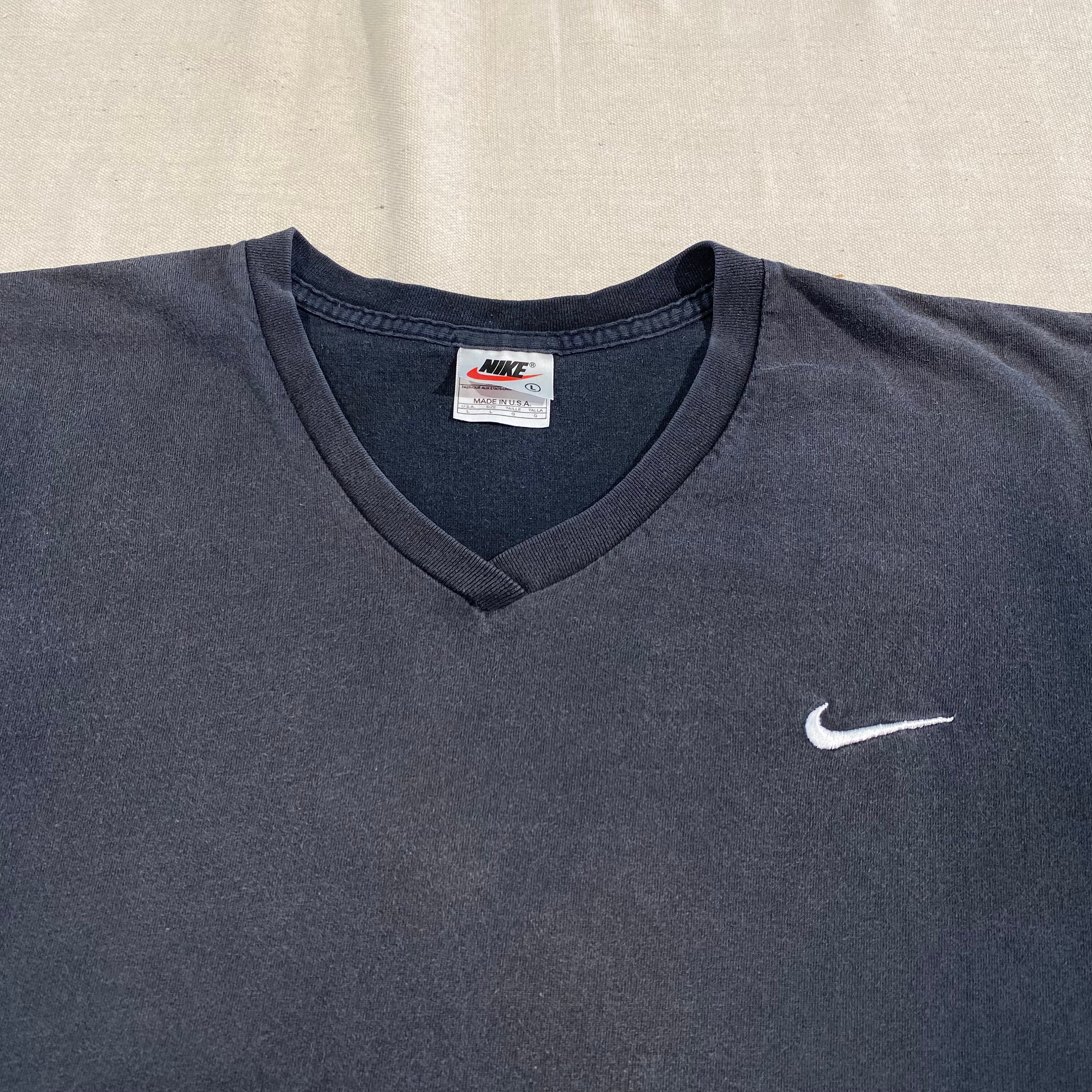 Vtg 90s Nike Swoosh Logo T-shirt Green L/XL Made in USA - Etsy