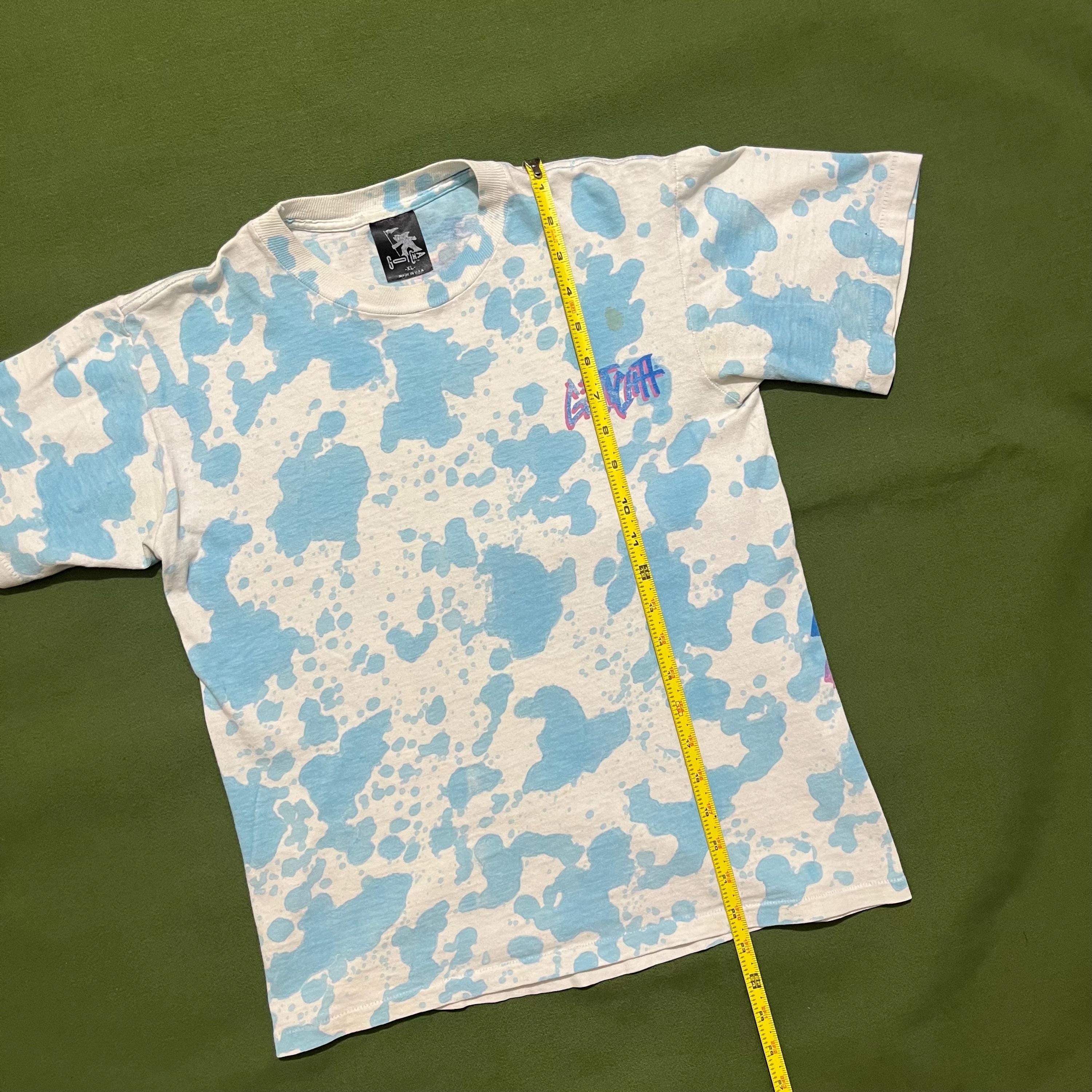 Vintage Gotcha Tie Dye T-shirt: 80s/90s Surf Graphic Blue XL - Etsy