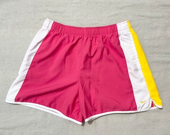 Vintage 00s Y2K Damen Femme Nike Sportswear Shorts Rosa S