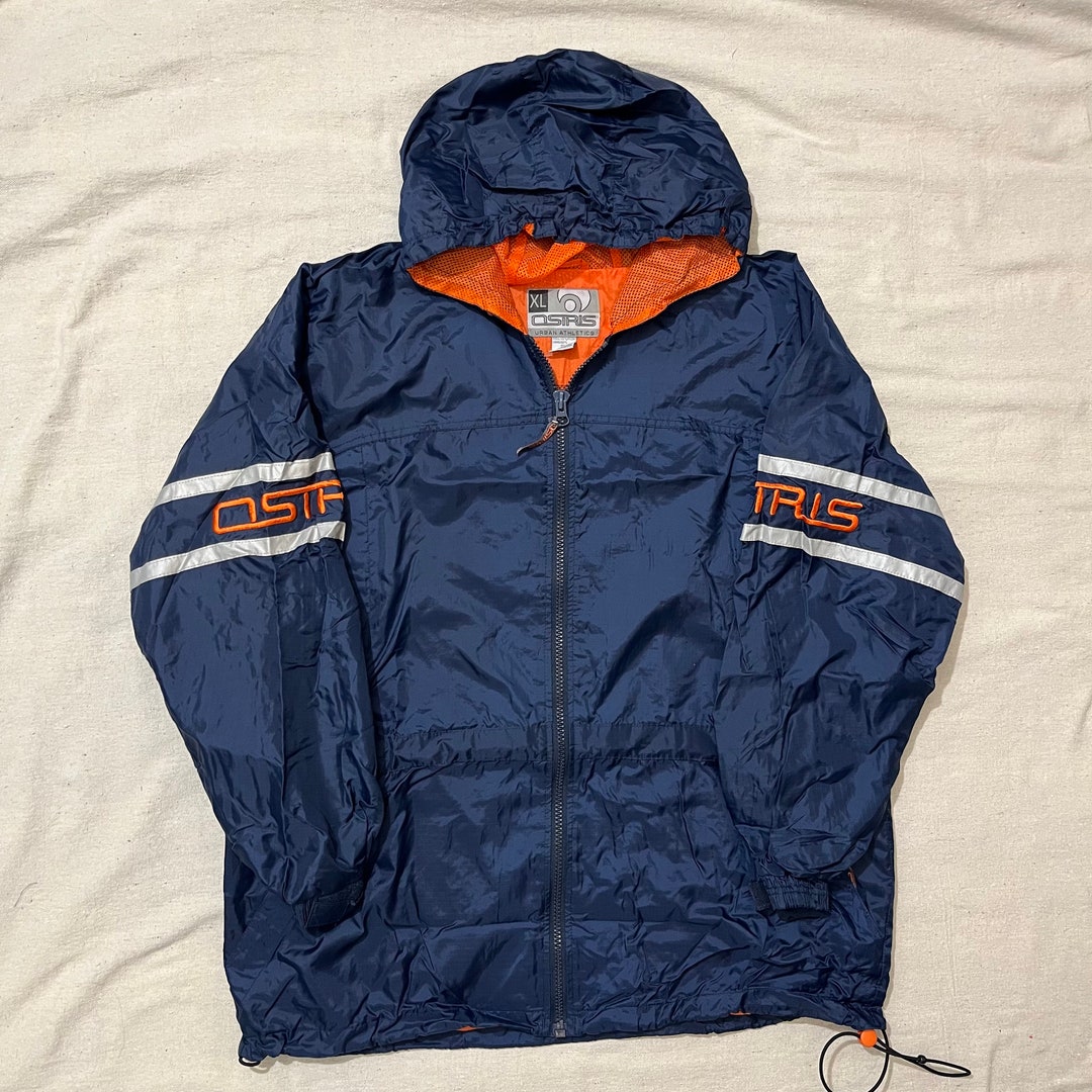 Vintage 90s/00s Y2K Osiris Shoes Windbreaker Jacket Blue XL