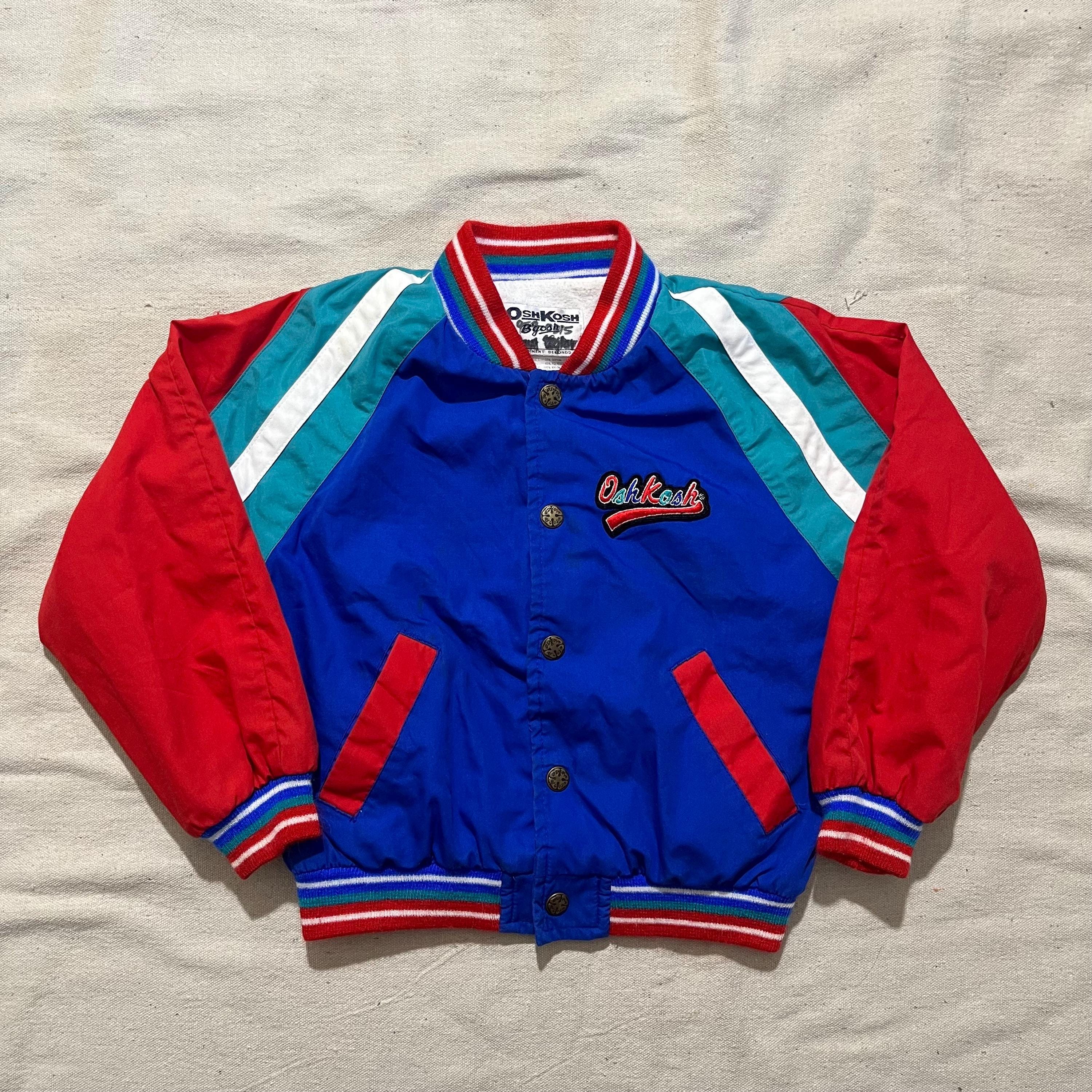 Vintage 80s 90s Kids Youth Oshkosh B'gosh Colorblock Colorful