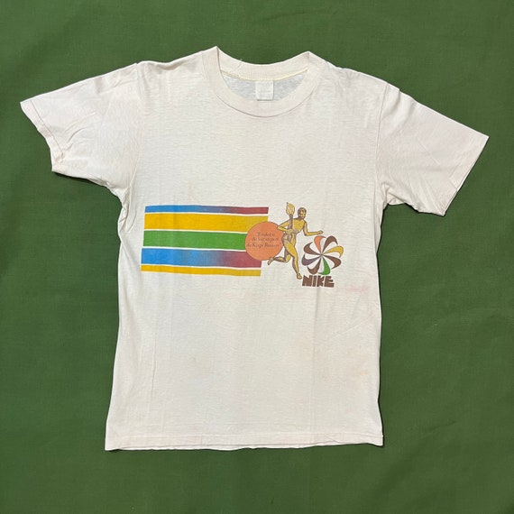 Vintage 1978 Honolulu Marathon Nike Pinwheel Tshirt Medium Etsy