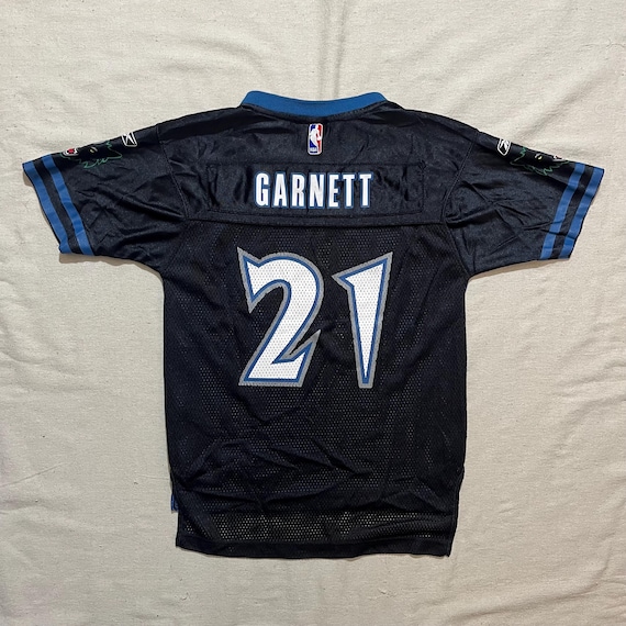 Vintage 90s NBA Timberwolves Kevin Garnett Jersey: Reebok Youth