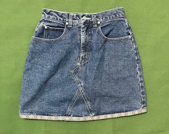 Spódnica dżinsowa damska Femme No Boundaries w stylu vintage z lat 00. i 2000 r., rozmiar 7