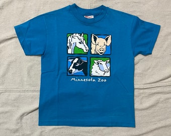 Vintage 90s Kids Minnesota Zoo TShirt Medium