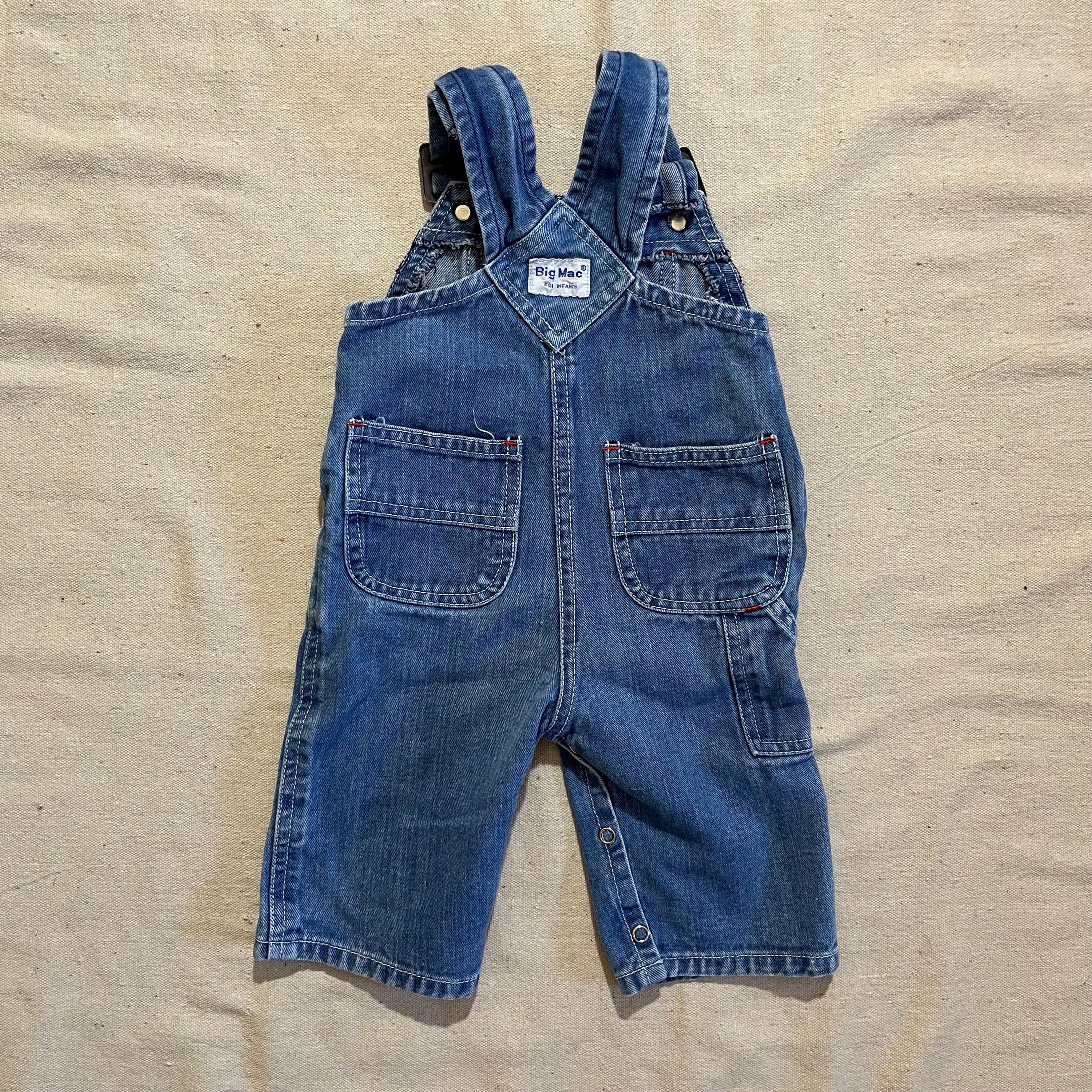 Vintage Big Mac Denim Overalls - 70s/80s Baby/toddler Size 12