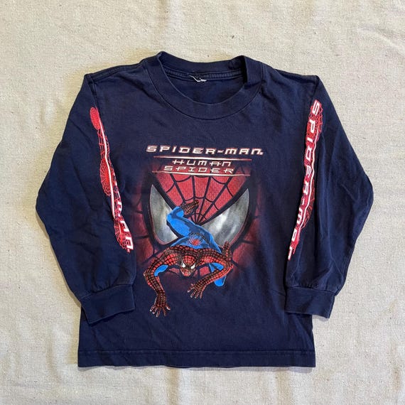 Vintage 00s Y2K Kids/youth Marvel Spiderman Human Spider