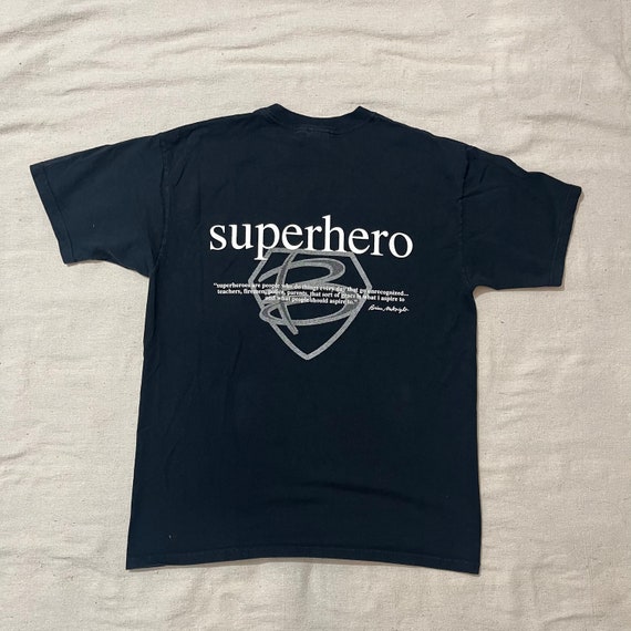 Vintage 00s Y2K Brian Mcknight Superhero R&B Music Graphic T