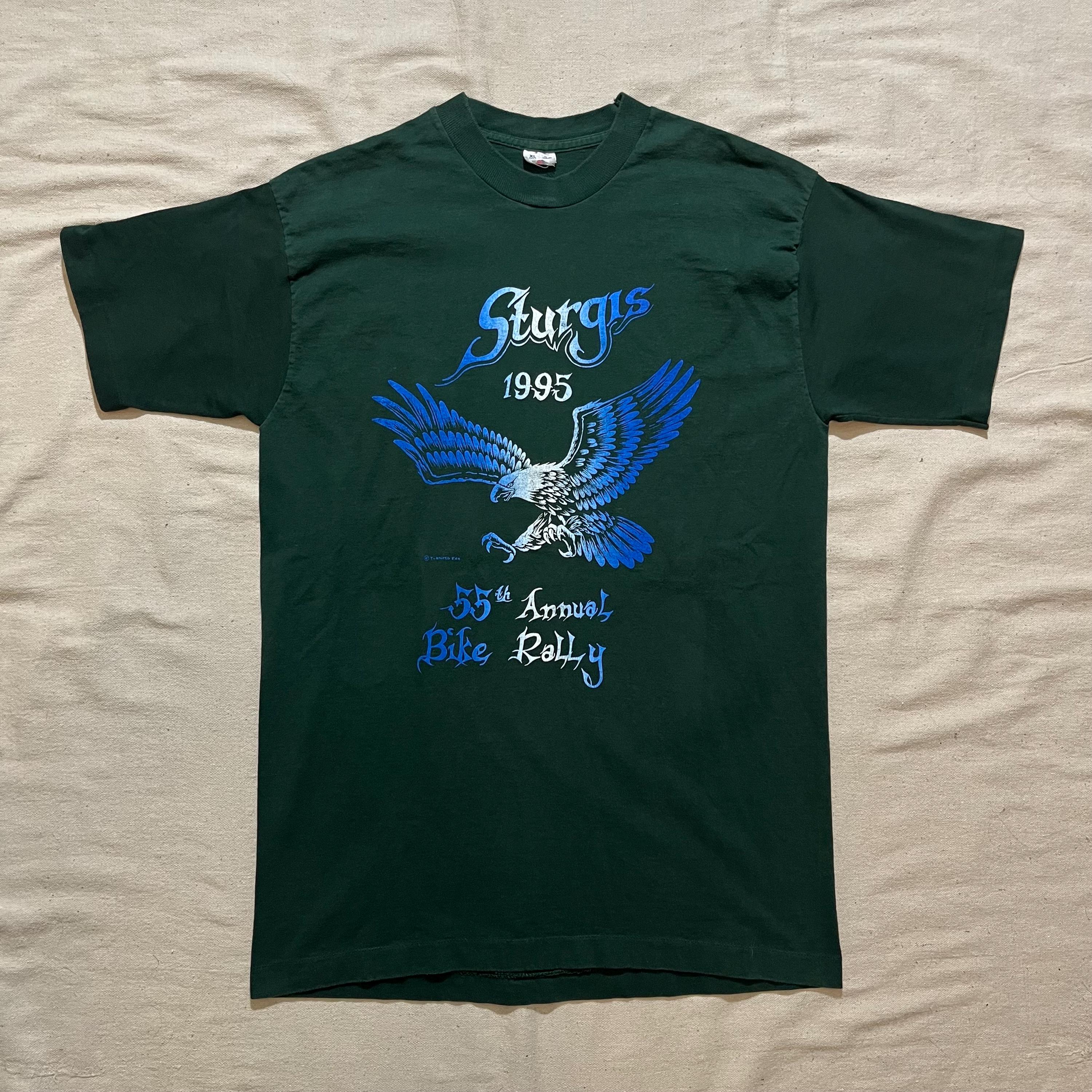 Vintage 90s Sturgis Rally T-shirt: Harley Davidson Biker Eagle 