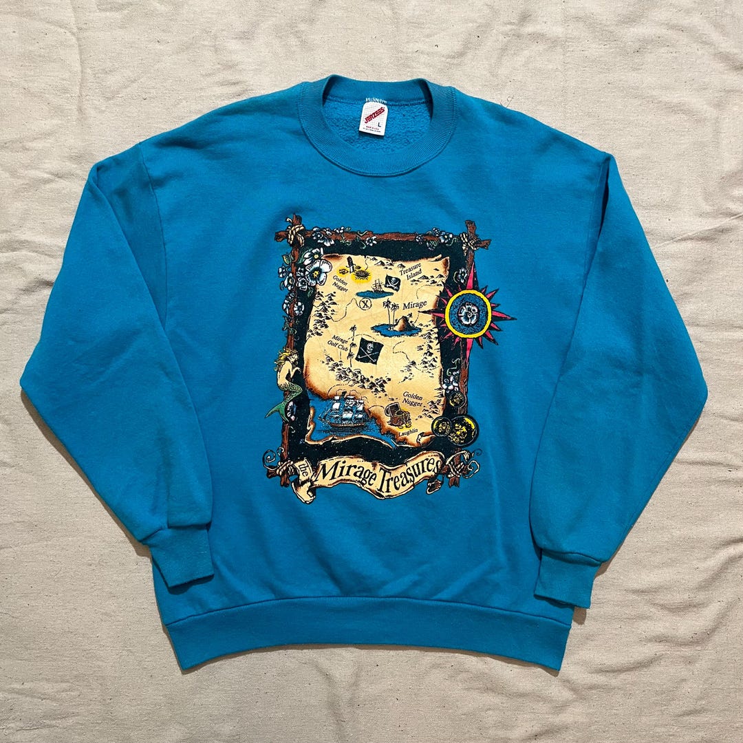 Vintage 90s the Mirage Treasures Casino Crewneck Sweatshirt - Las