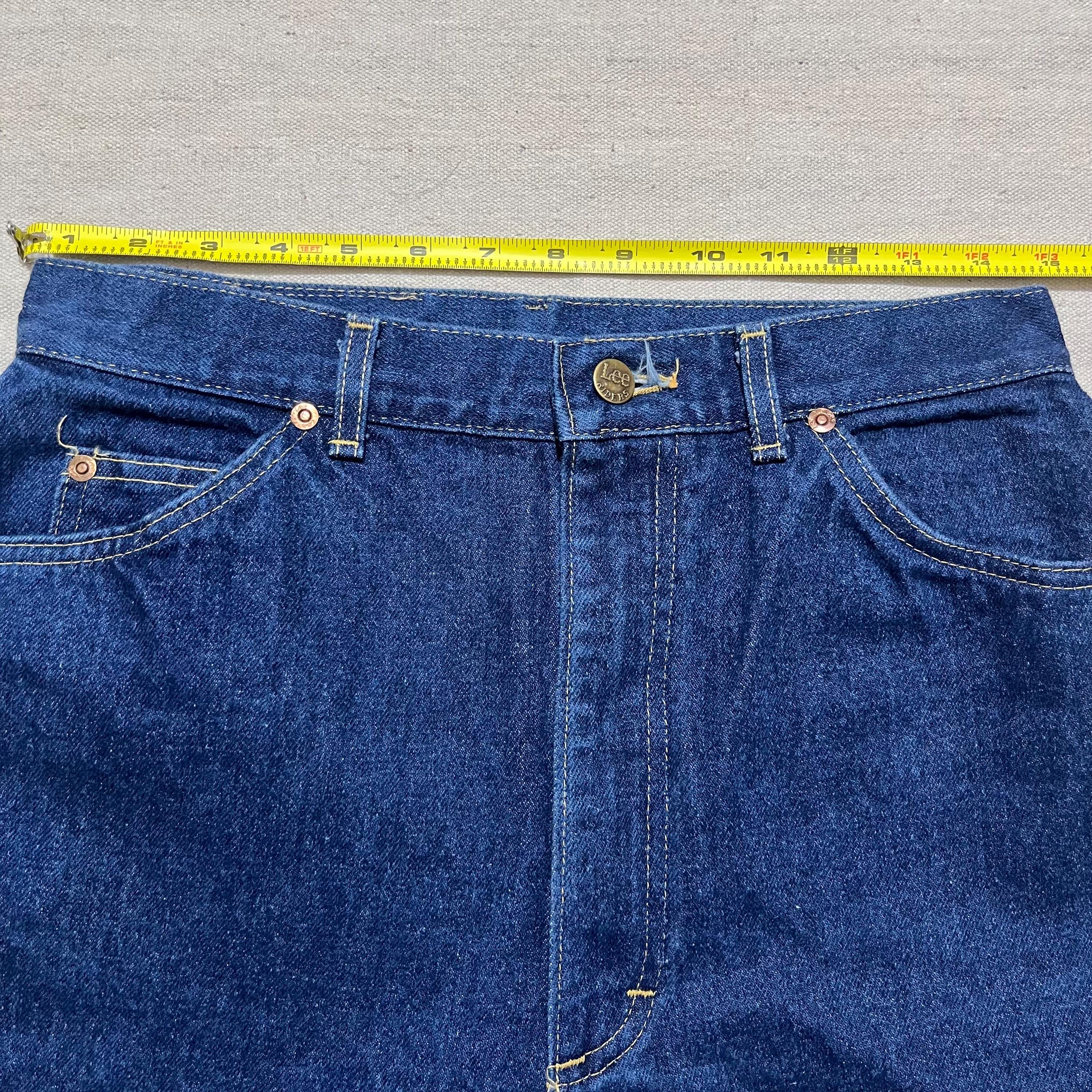 Vintage 90s Women's/femme Lee Denim Jeans Blue Size 14 Petite