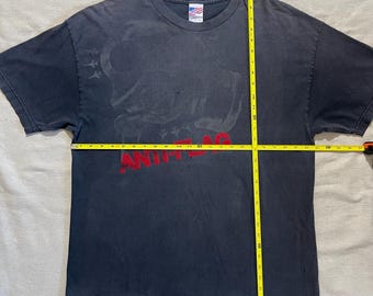 Vintage 00s Y2K Anti Flag Punk Rock Band Distressed Faded Graphic
