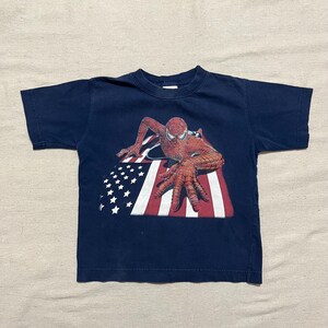 ヴィンテージ Y2K スパイダーマン アメリカ国旗 グラフィック T シャツ