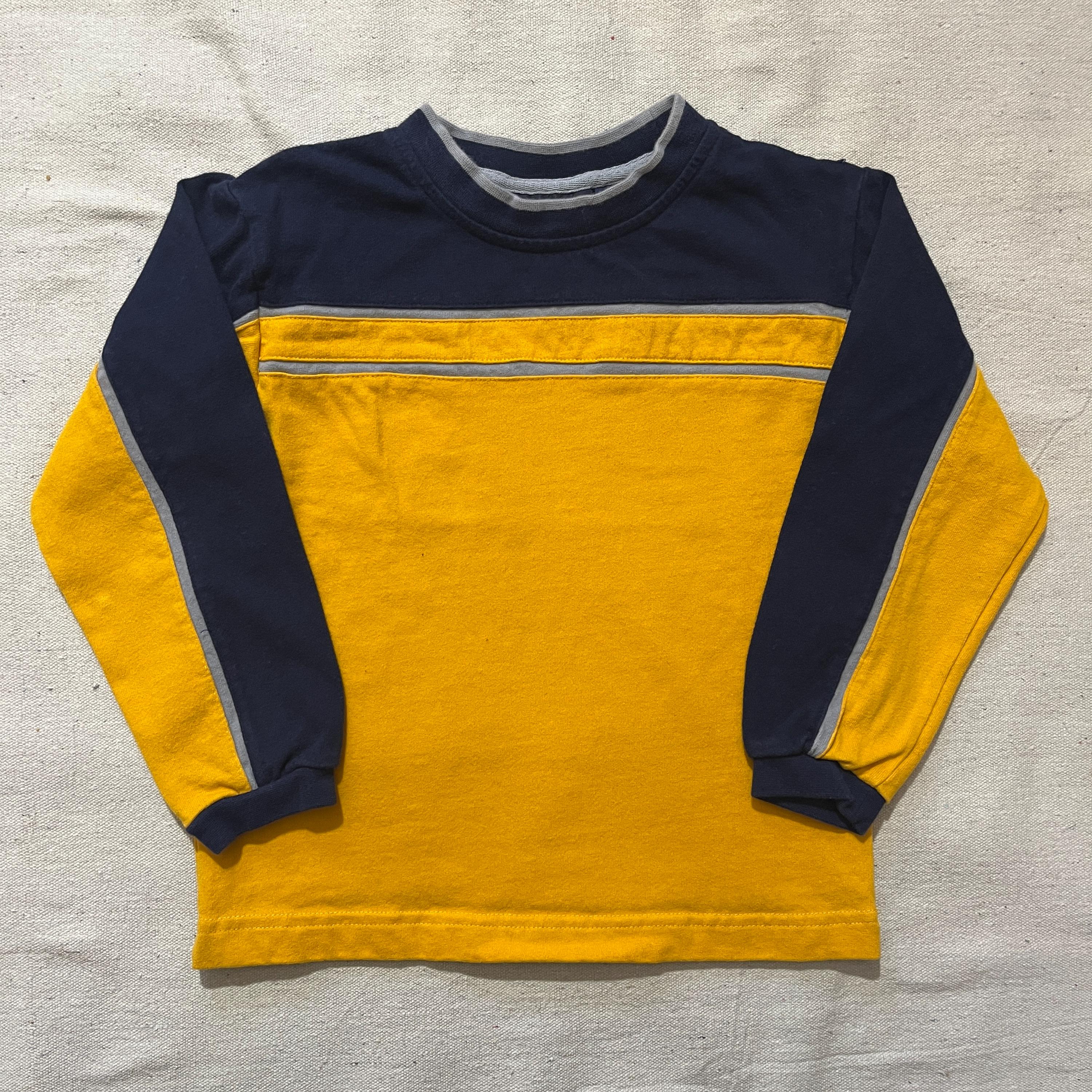 Vintage 00s Y2K Kids Youth Faded Glory Striped Longsleeve Shirt