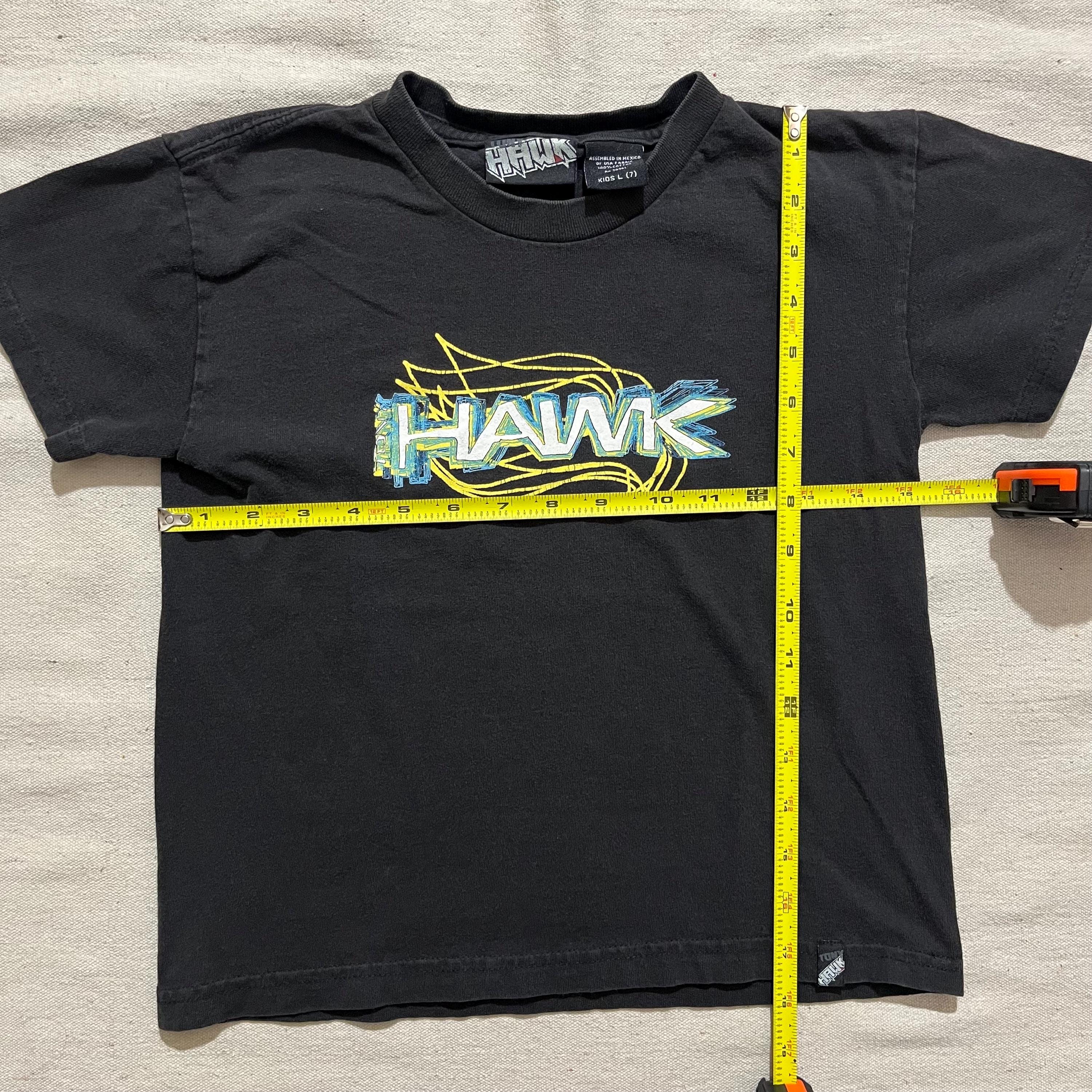 Vintage 00s Y2K Kids Youth Tony Hawk Bird Skate Skateboarding 